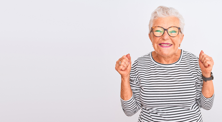 Woman smiling